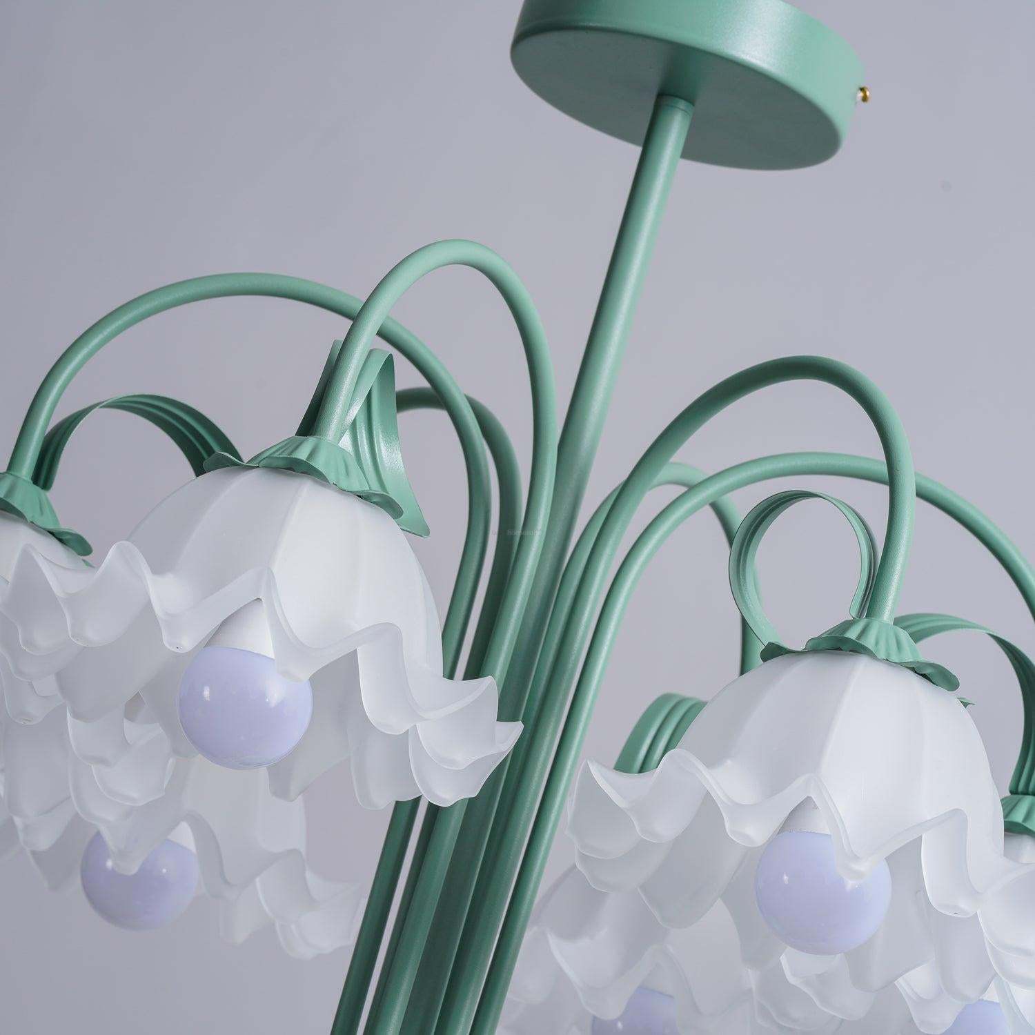 Bell Orchid Chandelier with 6 heads-Sylvia Space