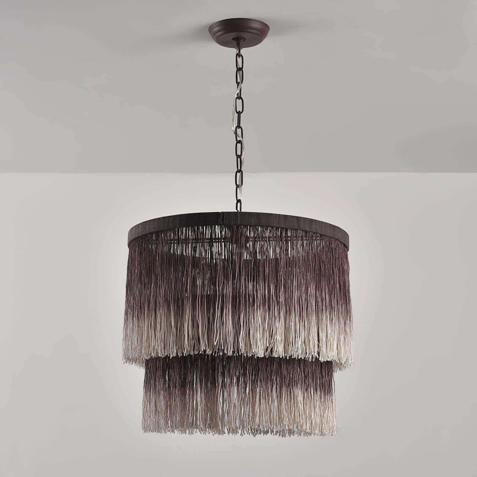 Tassel Chandelier ∅ 17.7″-Sylvia Space