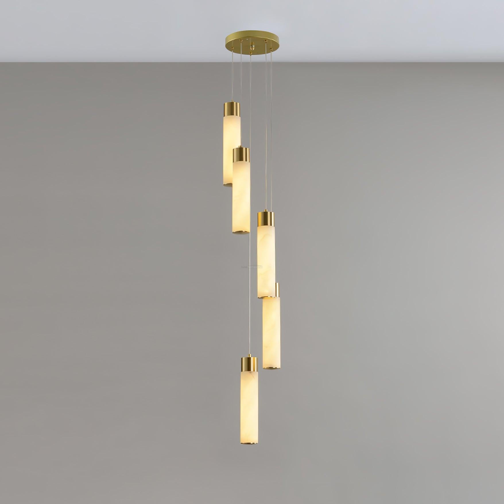 Celestial Alabaster Cascade Chandelier with 5/7/9/12/16/18/24/32 heads-Sylvia Space