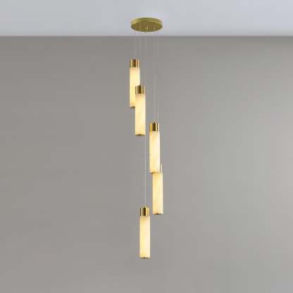 Celestial Alabaster Cascade Chandelier with 5/7/9/12/16/18/24/32 heads-Sylvia Space