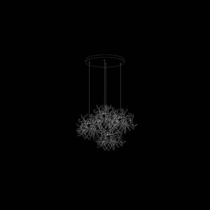 Shimmering Cloud Chandelier-Sylvia Space