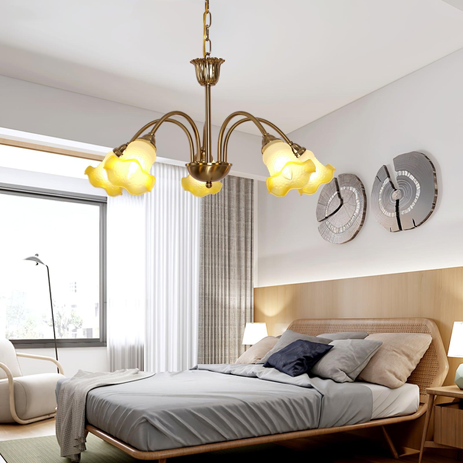 Morning Glory Chandelier ∅ 24.4″-Sylvia Space