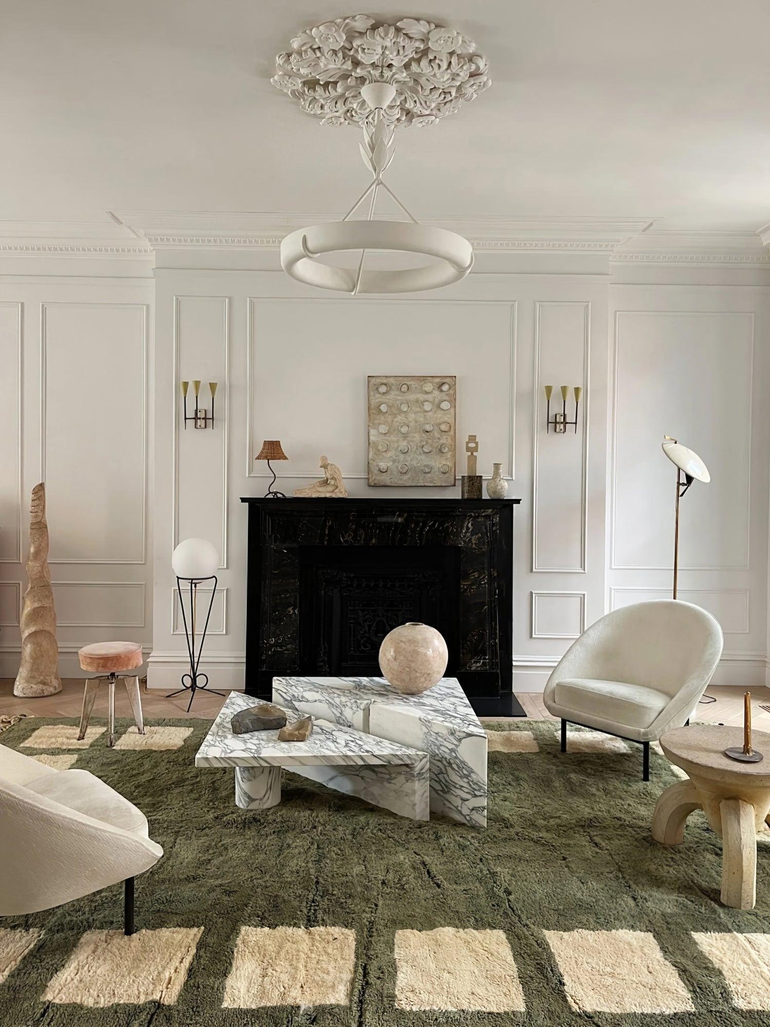 Tinsley Plaster Chandelier ∅ 23.6″/31.5''-Sylvia Space