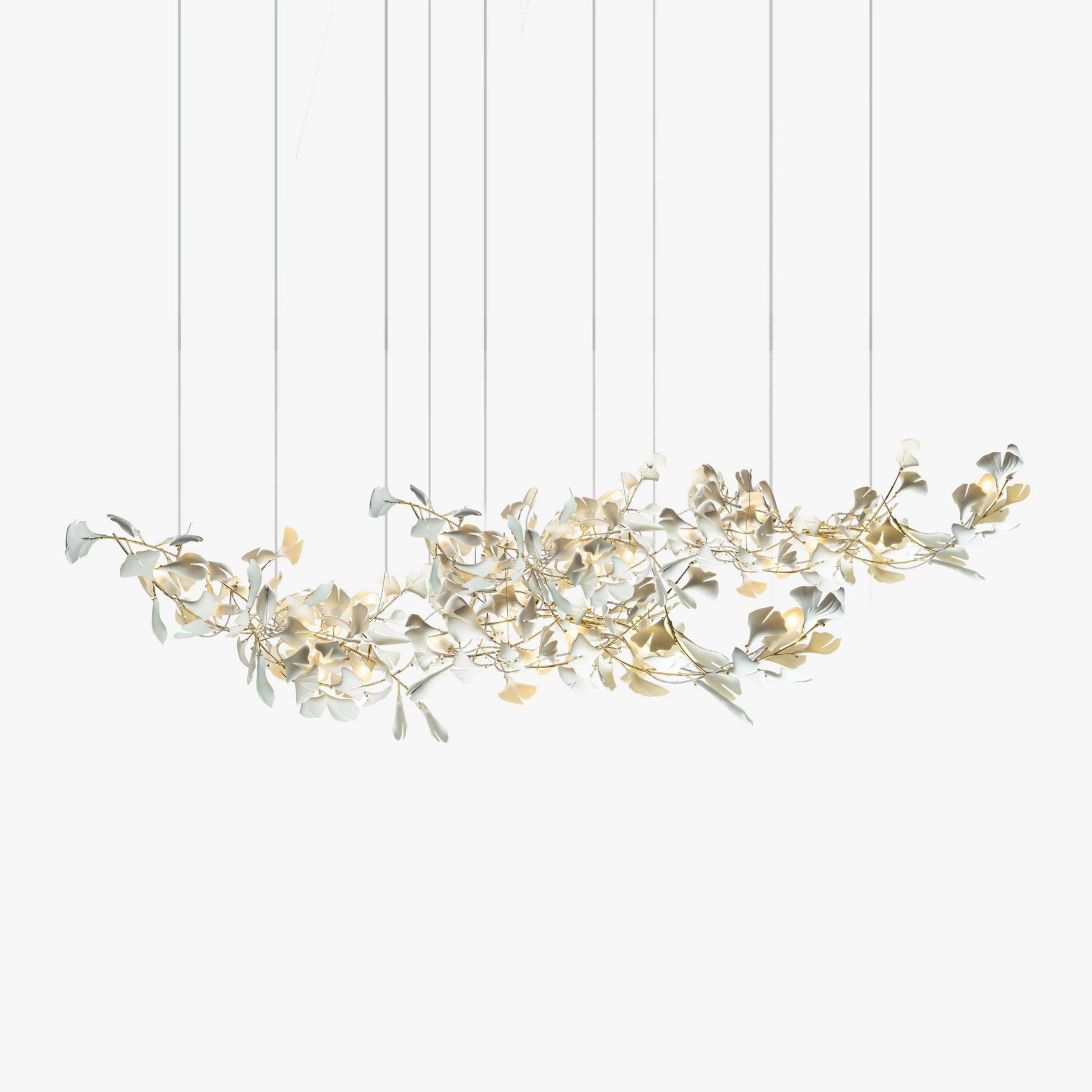 Gingko Chandelier with Double Layer Combination-Sylvia Space