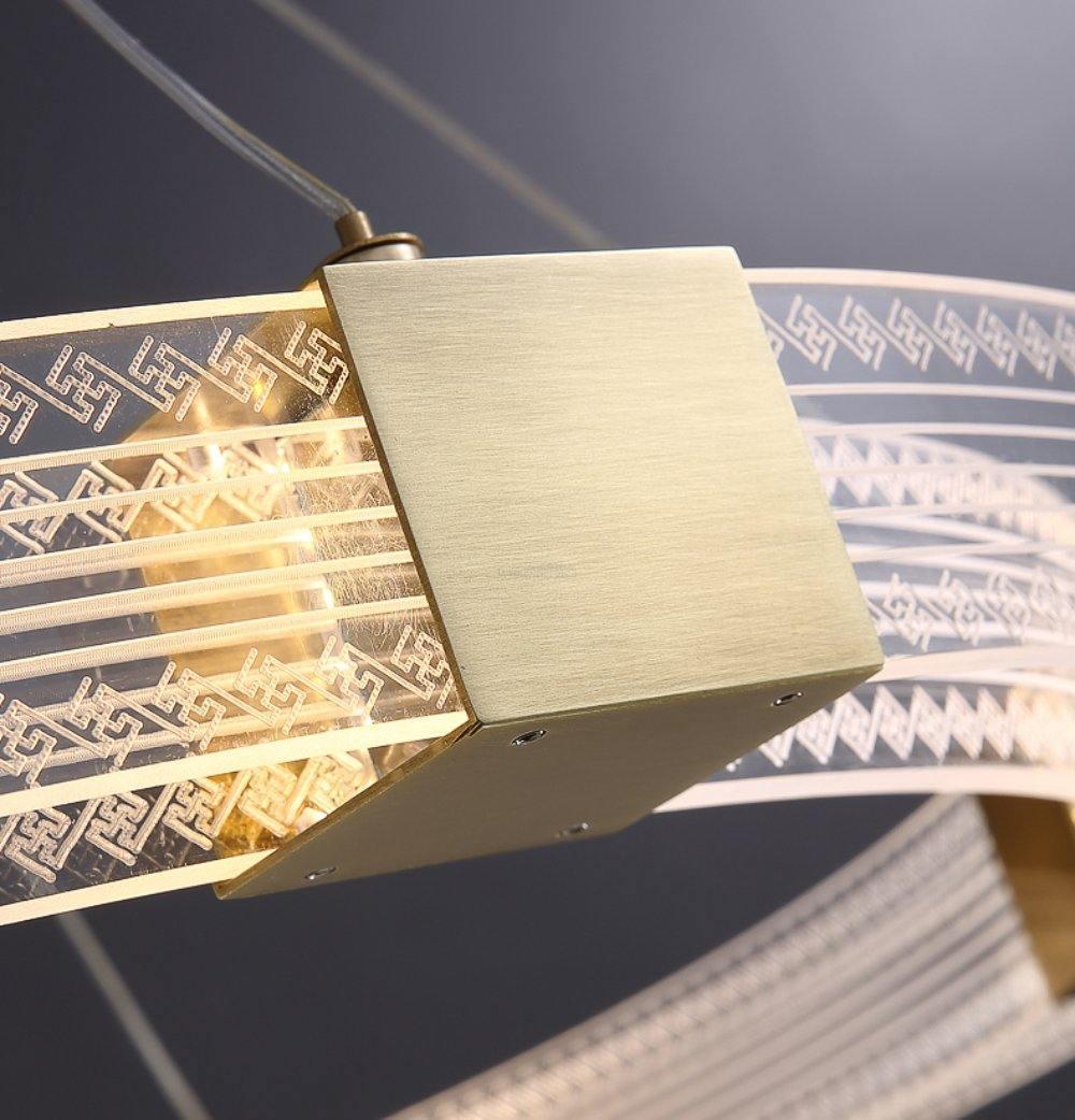 Parallel Ring LED Chandelier ∅ 25.6″-Sylvia Space