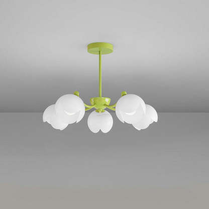 Murano Cream Chandelier with 3/5/6/8 heads-Sylvia Space