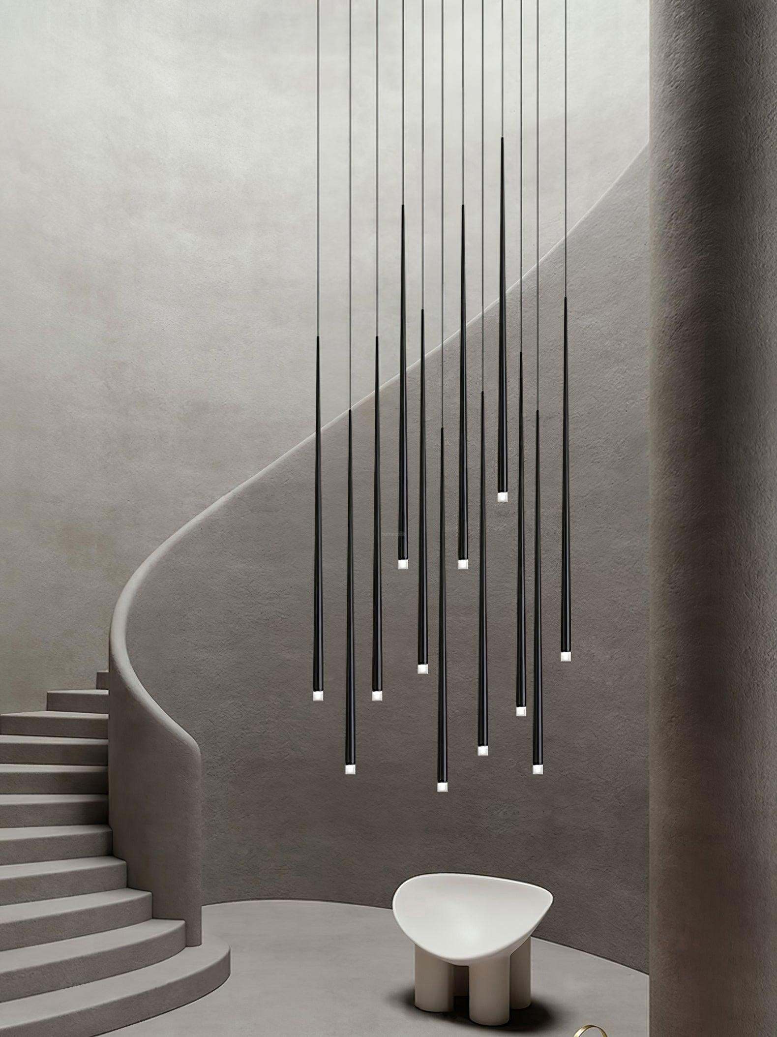 Slender Cone Round/Linear Chandelier-Sylvia Space