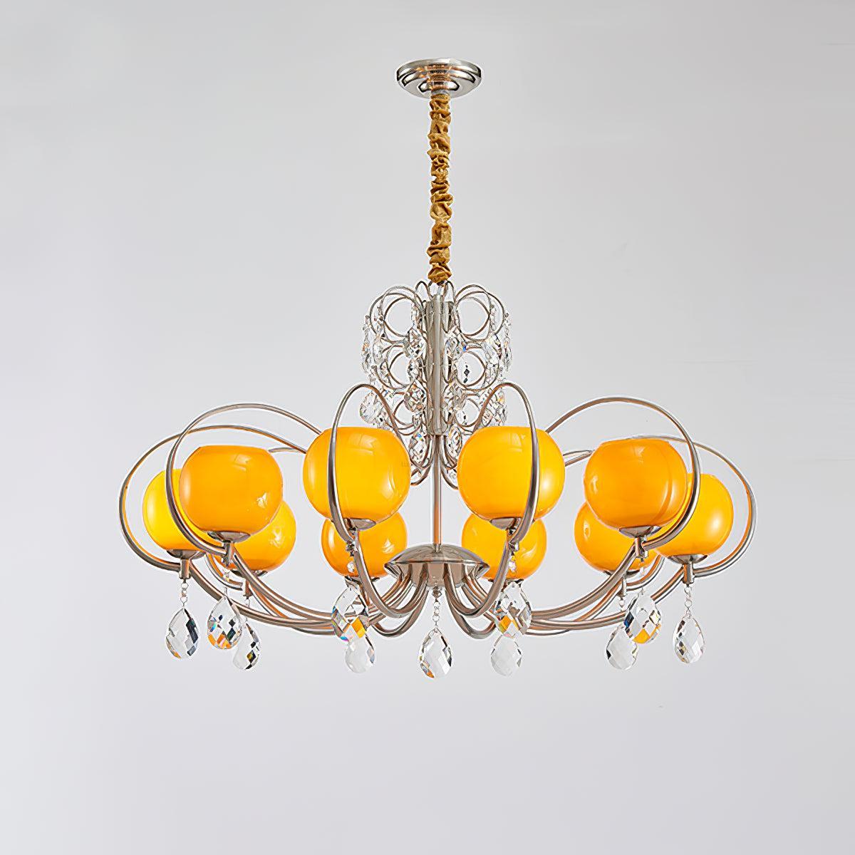 Doria Crystal Chandelier with 6/8/10 heads-Sylvia Space