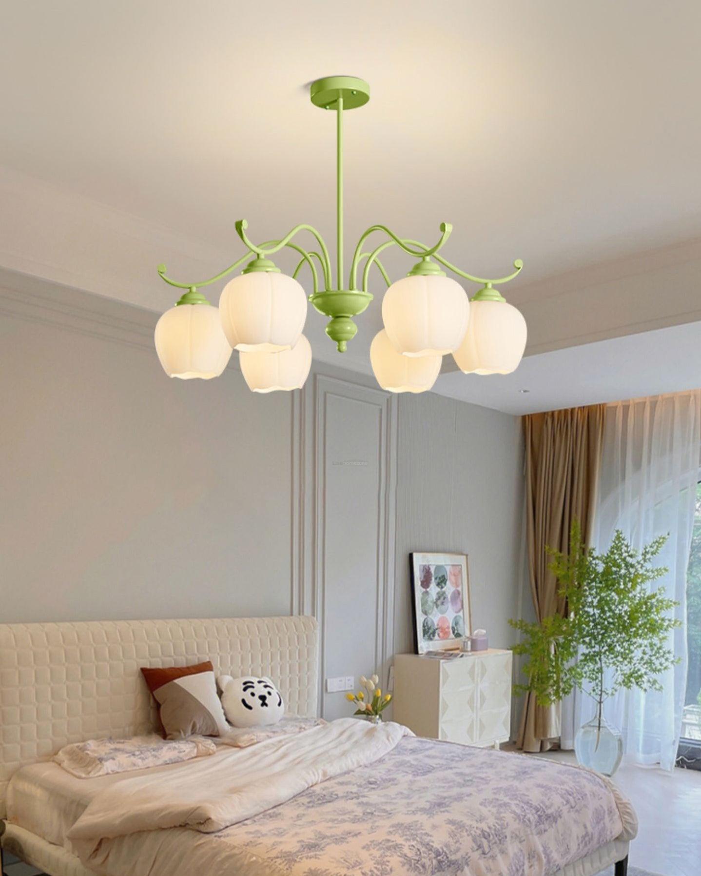 Lomance Lily Chandelier with 4/6/8 heads-Sylvia Space