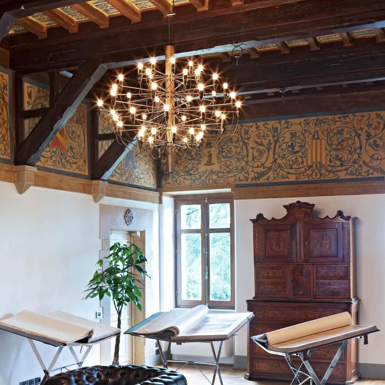 2097 Suspension Lamp with 18/30/50/75 heads-Sylvia Space