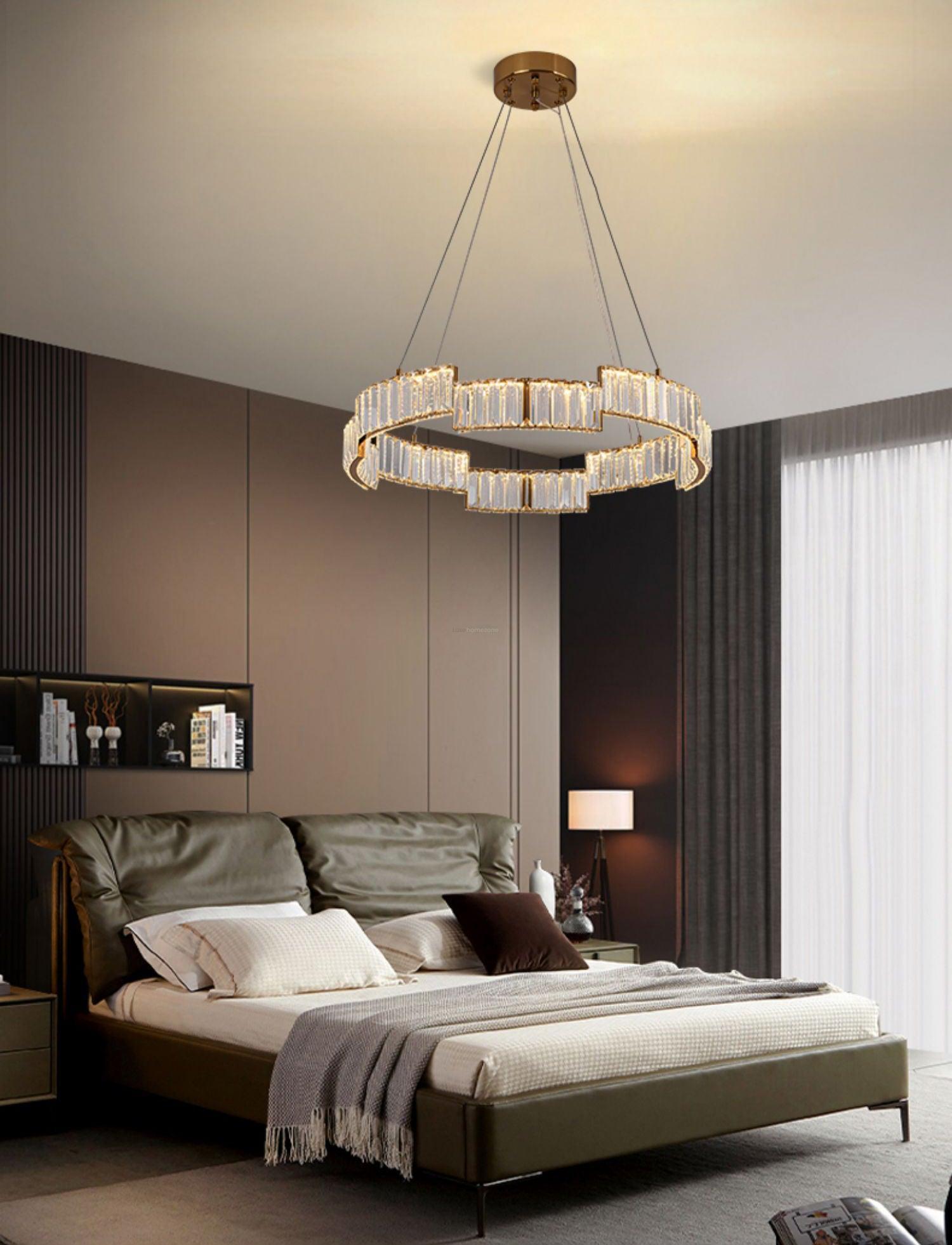 Stella Crystal Round Chandelier-Sylvia Space