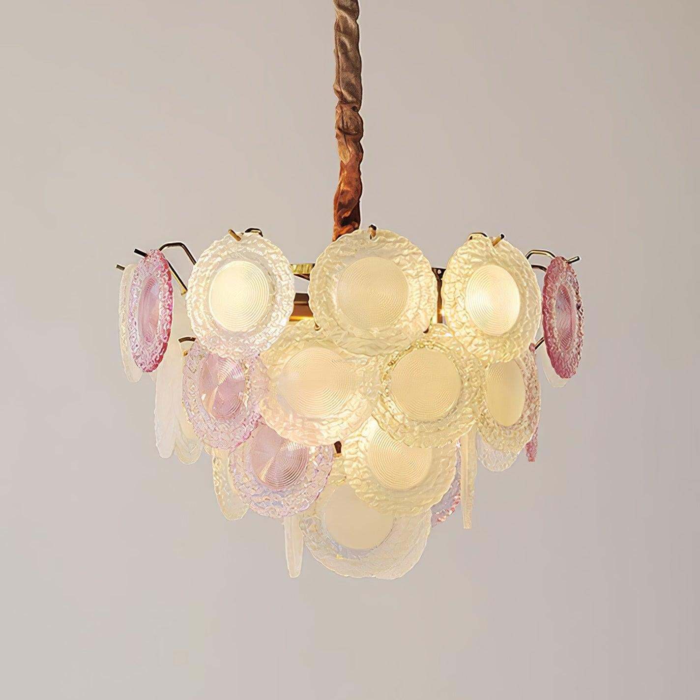 Rainbow Chandelier with Round/Long canopy-Sylvia Space