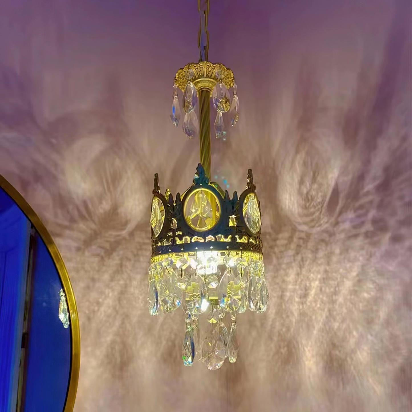 Vintage Crystal Chandelier-Sylvia Space