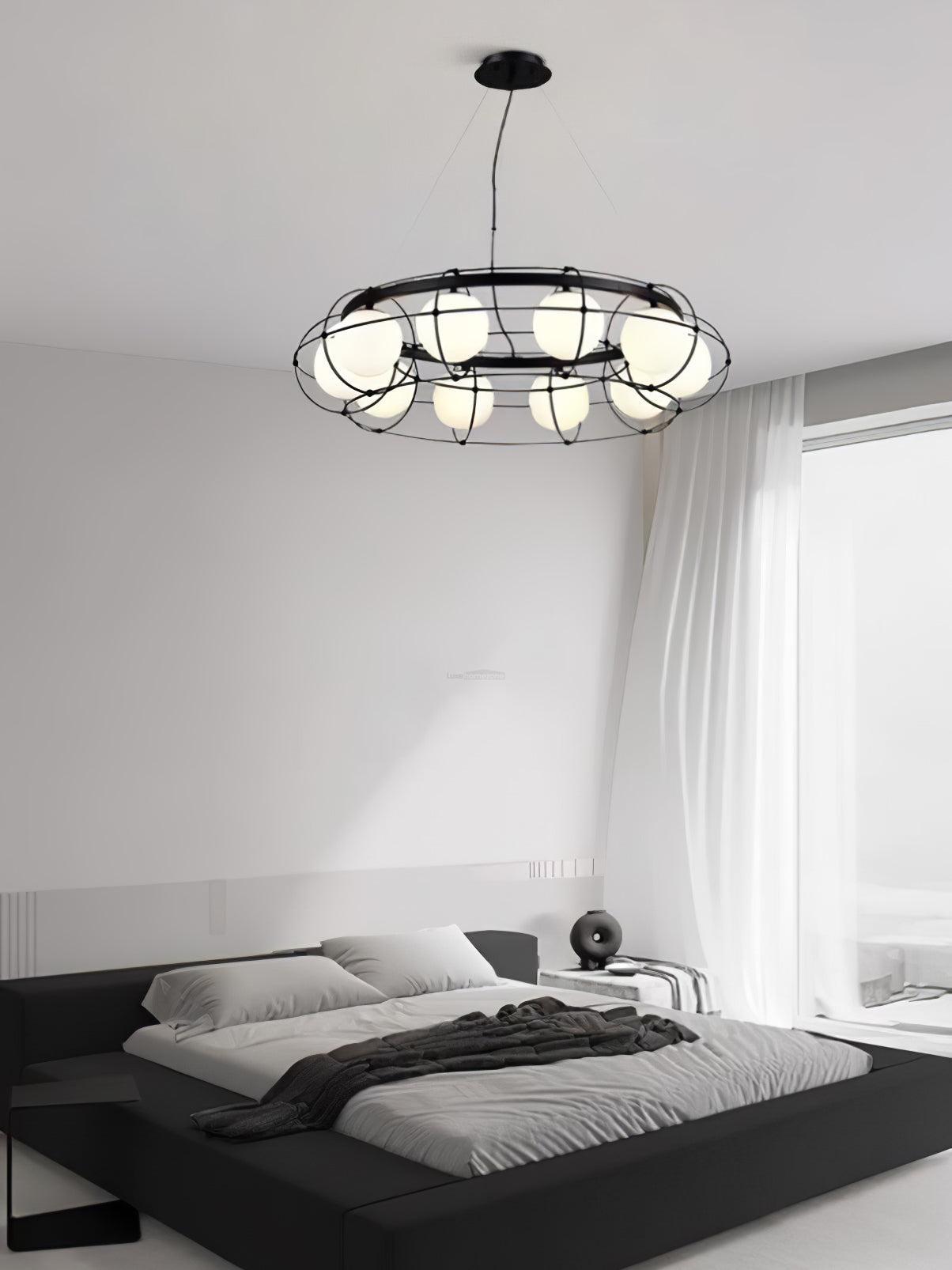 Maytoni Round/Linear Chandelier-Sylvia Space