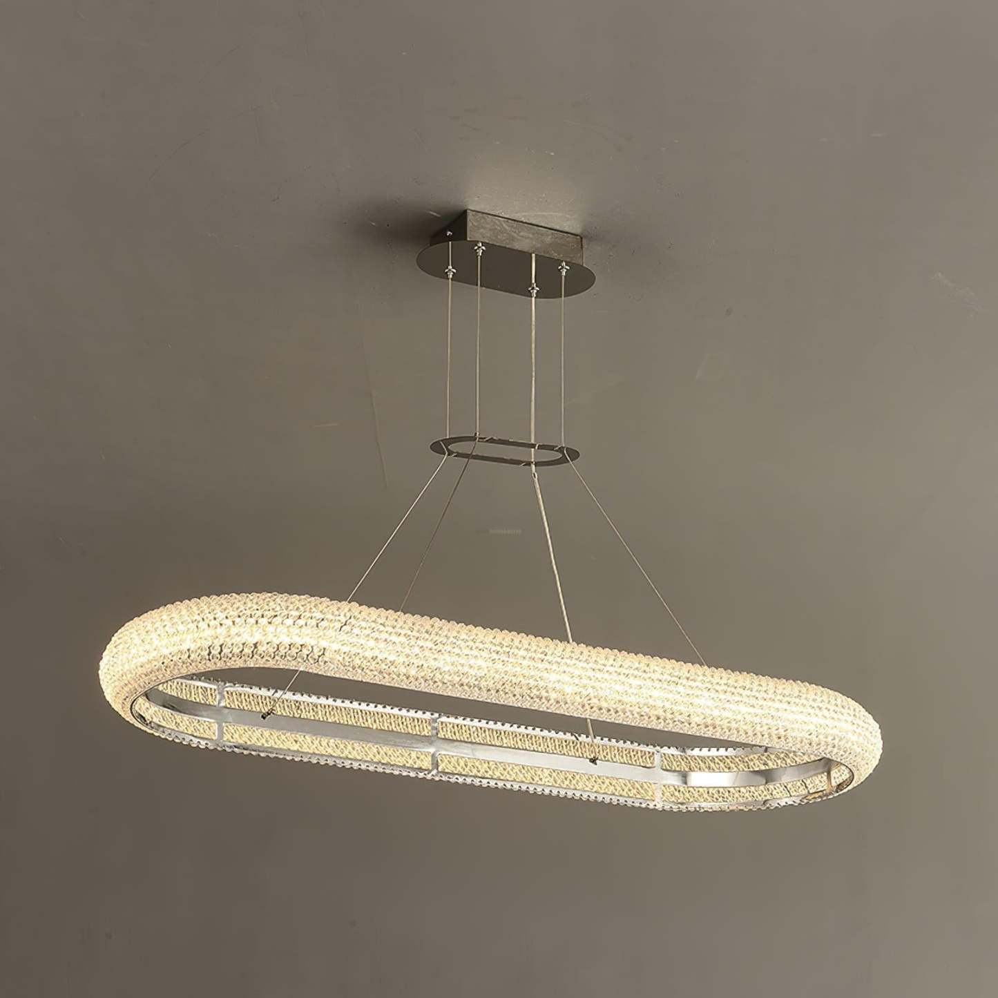 Asscher Ring Chandelier ∅ 17.7″-Sylvia Space