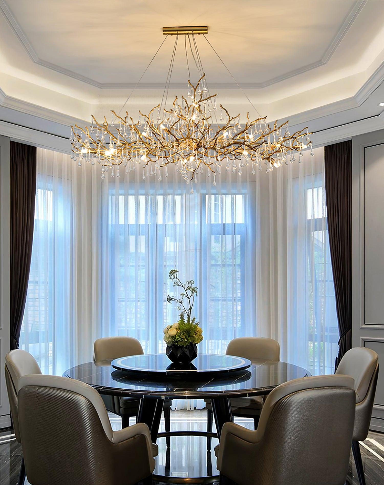 Bijou Tear Drop Style Chandelier-Sylvia Space