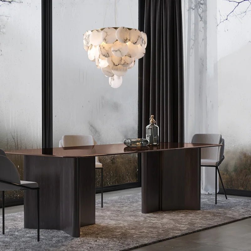 Caelum Alabaster Chandelier Light-Sylvia Space