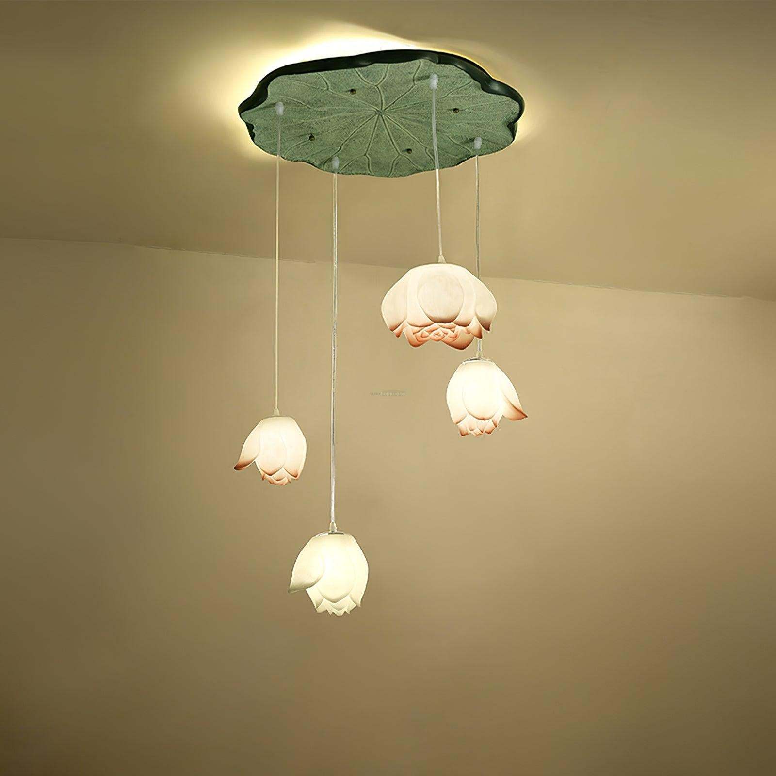 Lotus Chandelier 6.6''/11.8''/18.5''/22''-Sylvia Space