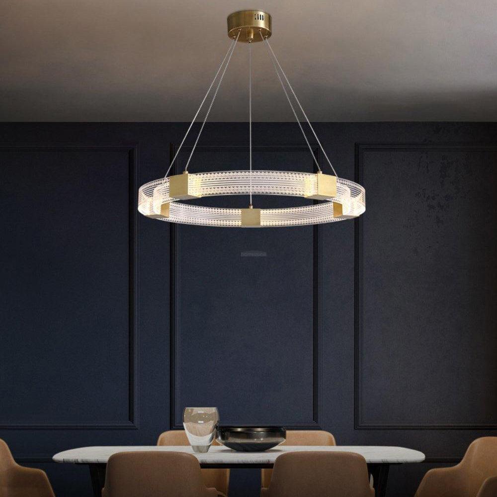 Parallel Ring LED Chandelier ∅ 25.6″-Sylvia Space