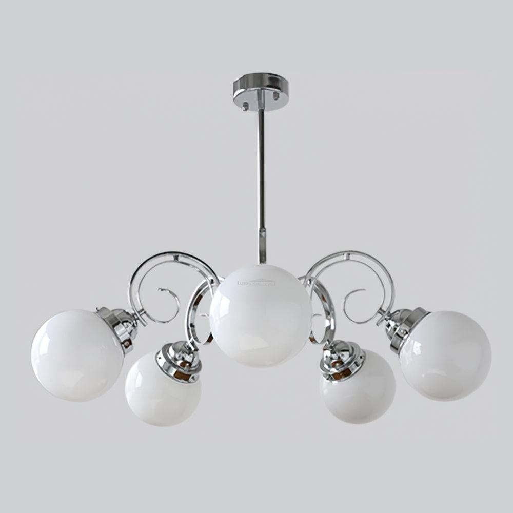 Kotter Cream Chandelier with 3/5 heads-Sylvia Space