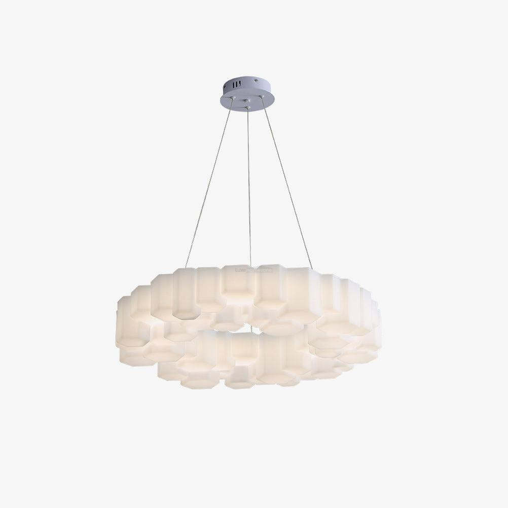 Honeycomb Chandelier ∅ 26.7″-Sylvia Space