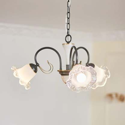 Luce Black Chandelier with 3/6/8 heads-Sylvia Space