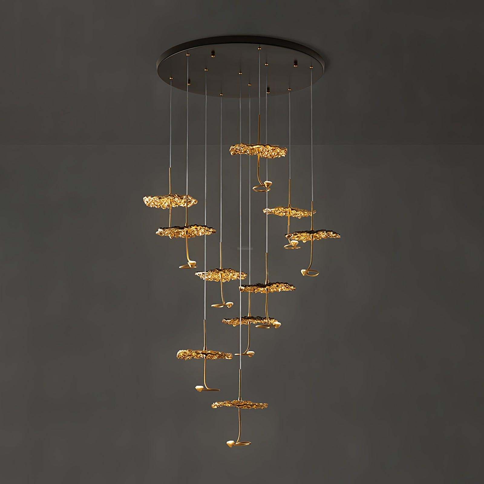 Brass Aviary Constellation Chandelier with 1/3/6/10/17/22 heads-Sylvia Space