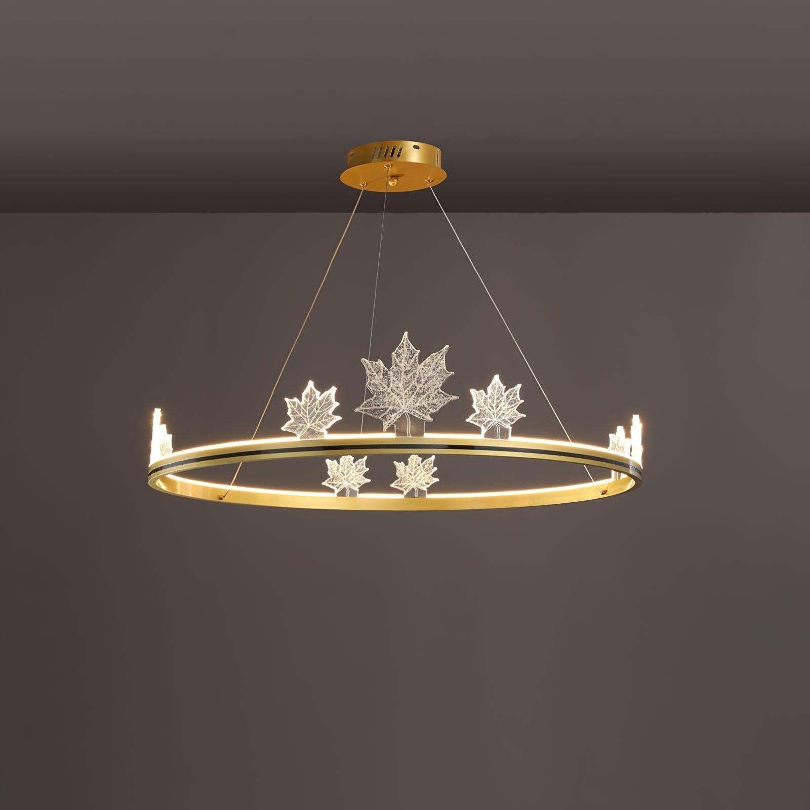 Ion Leaf Ring Chandelier-Sylvia Space