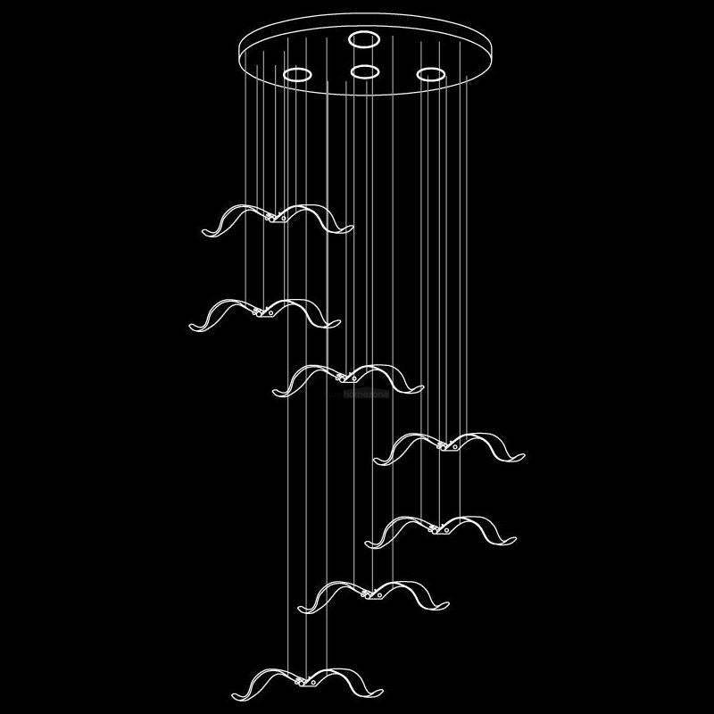 Large Seagull Chandelier with 1/3/5/7/9/11/12/18 heads-Sylvia Space