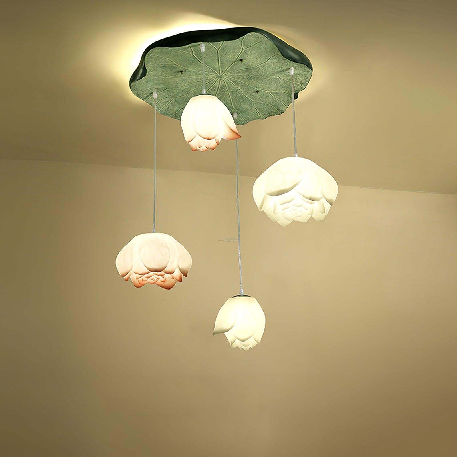 Lotus Chandelier 6.6''/11.8''/18.5''/22''-Sylvia Space