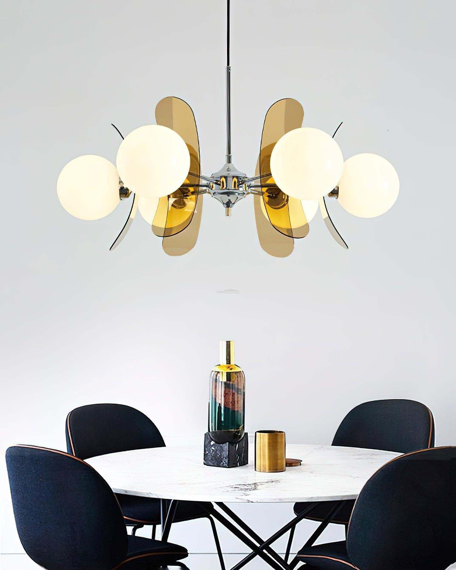 Phosphorescent Chandelier with3/5/6/8 heads-Sylvia Space