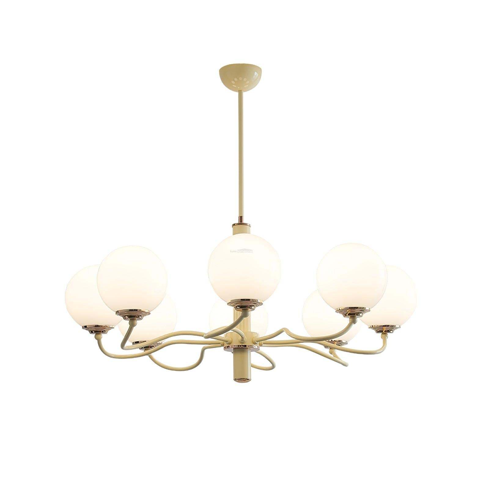 Radiant Globe Chandelier with 3/6/8 heads-Sylvia Space