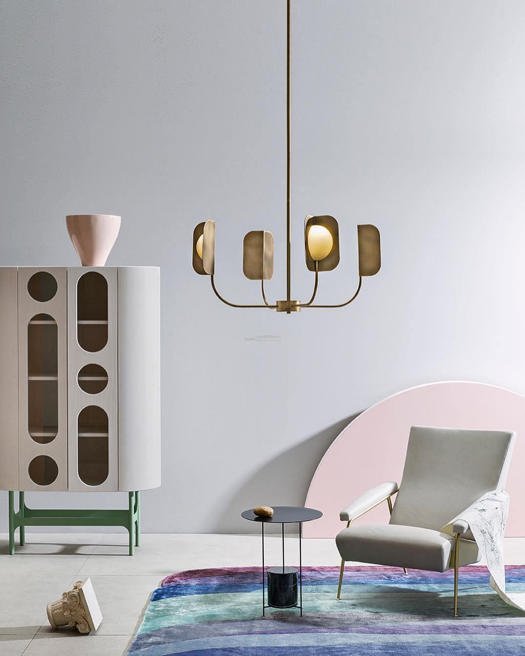 LEAF Chandelier with 4/12/24 heads-Sylvia Space