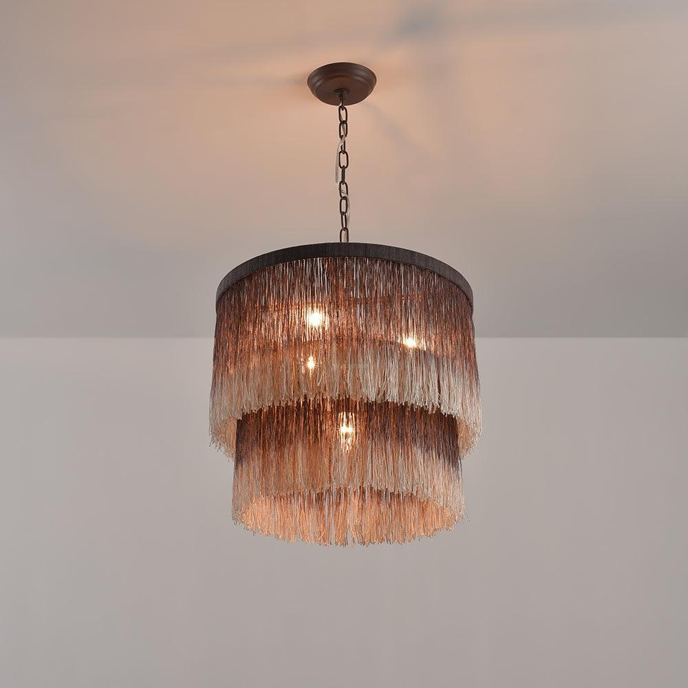 Tassel Chandelier ∅ 17.7″-Sylvia Space