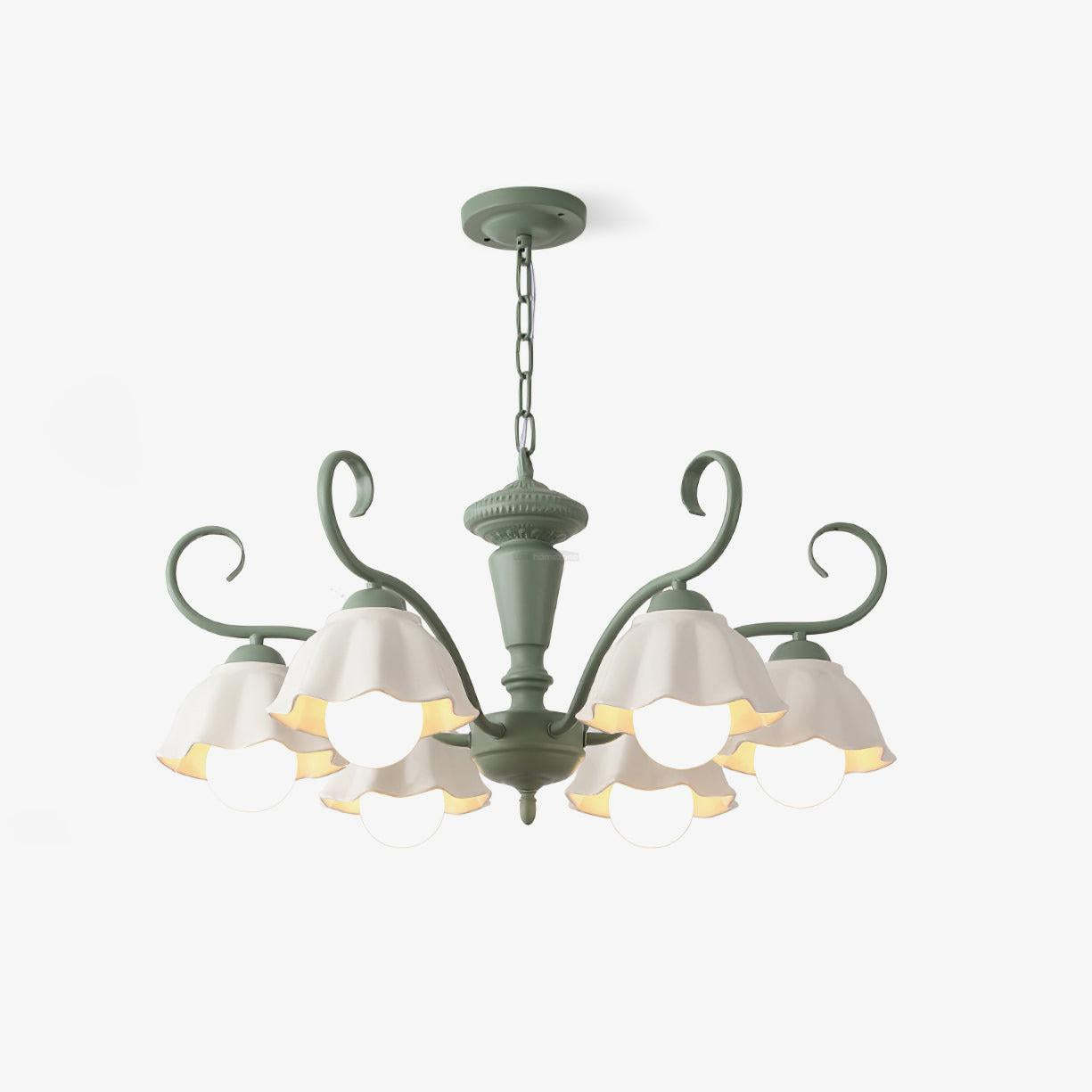 Savoy Flower Chandelier with 3/6/8 heads-Sylvia Space