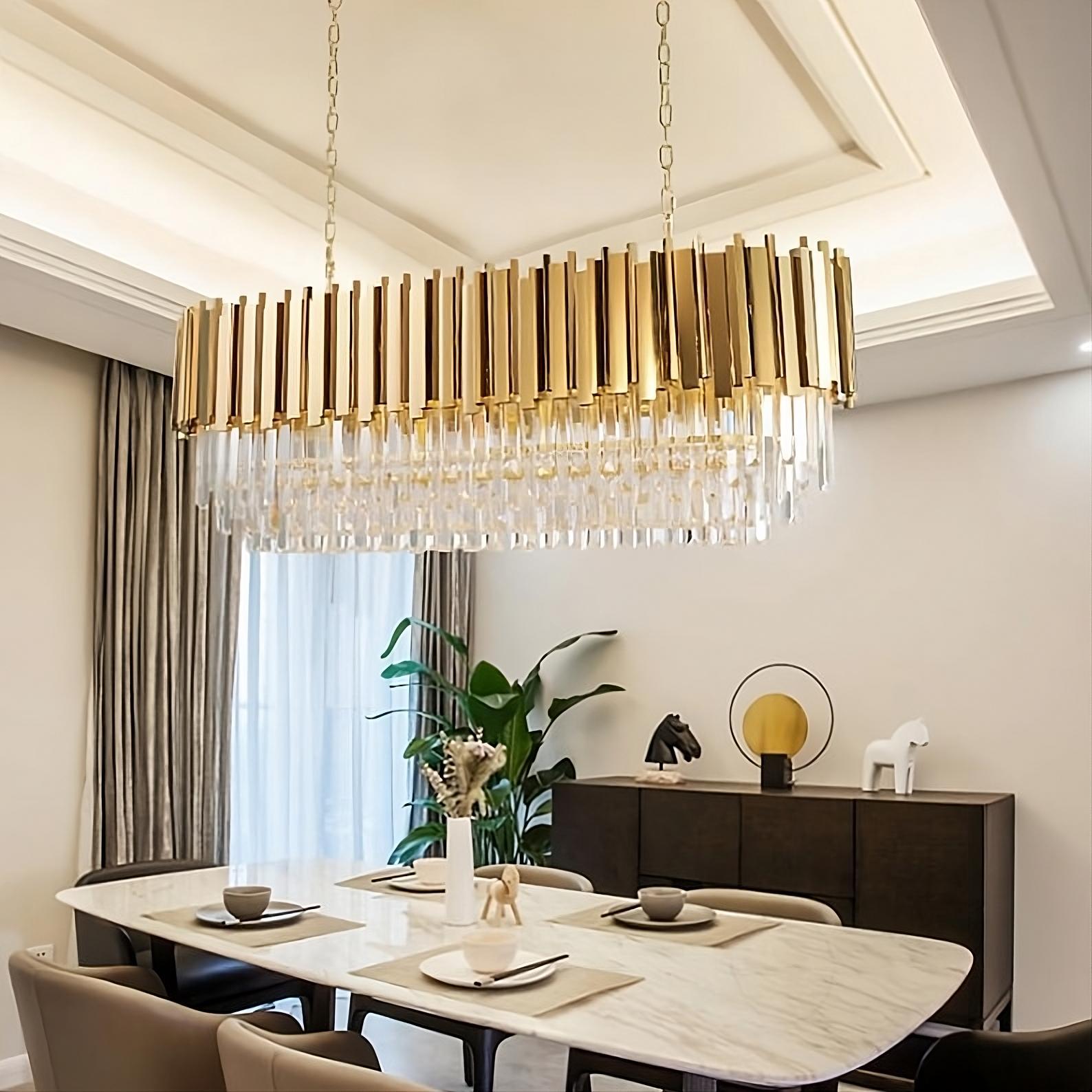 Gio Crystal Dining Room Chandelier-Sylvia Space