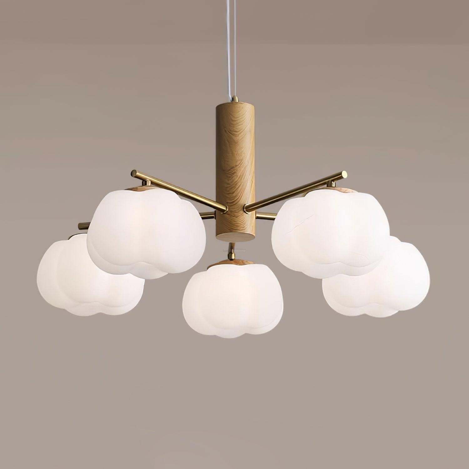 Cotton Balls Round/Linear Chandelier-Sylvia Space