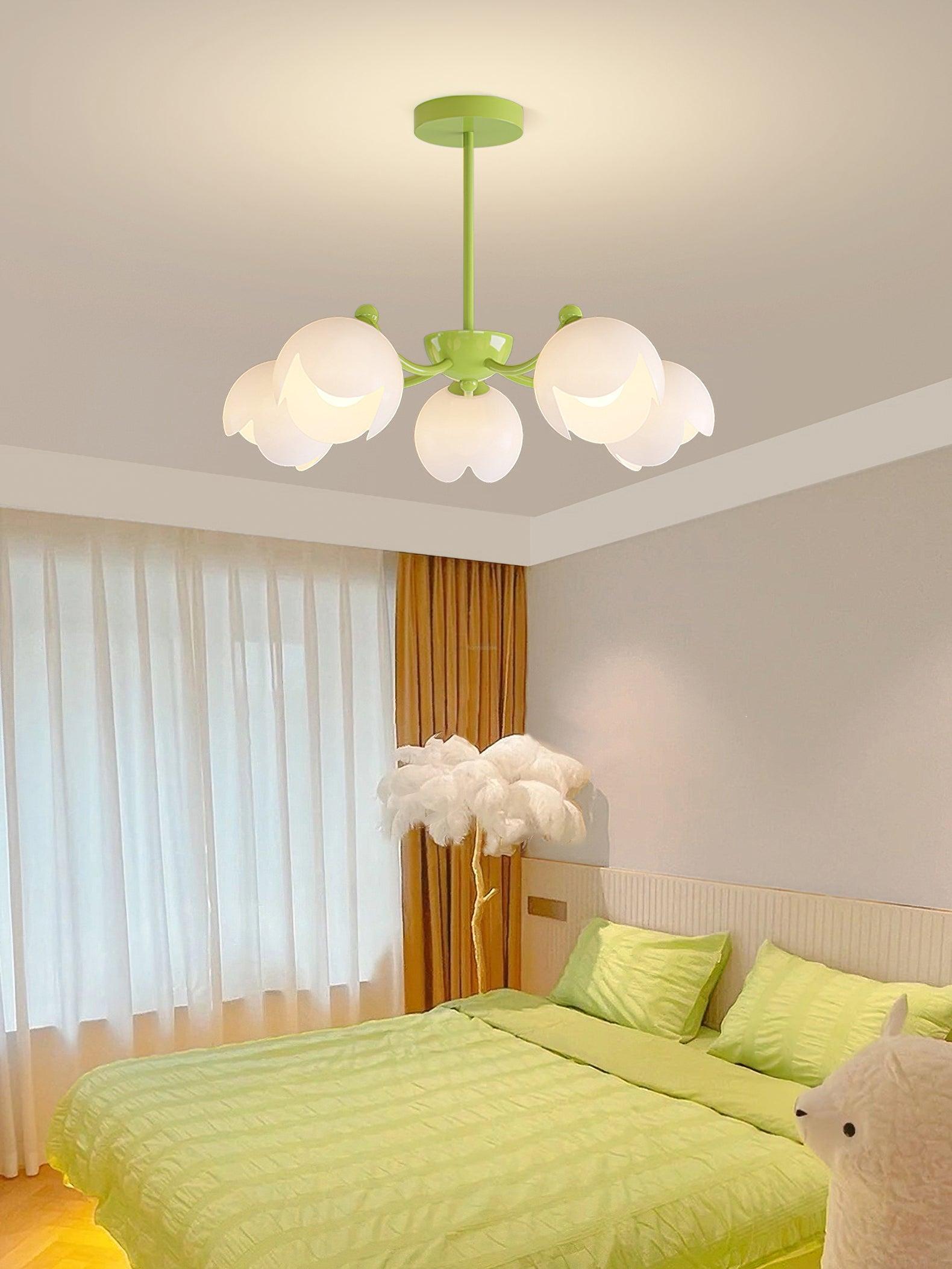 Murano Cream Chandelier with 3/5/6/8 heads-Sylvia Space