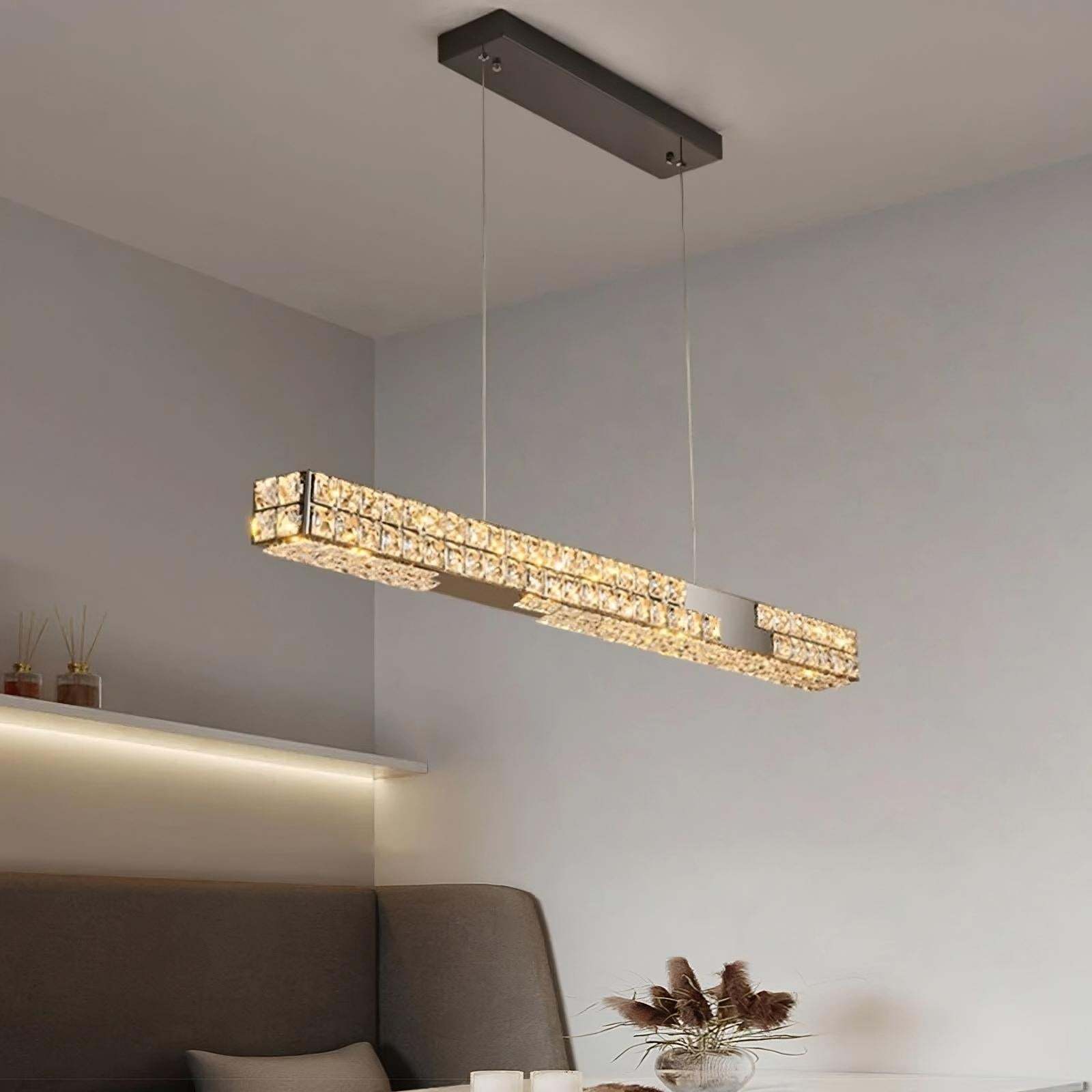 Bacci 47" Crystal Dining Room Chandelier-Sylvia Space