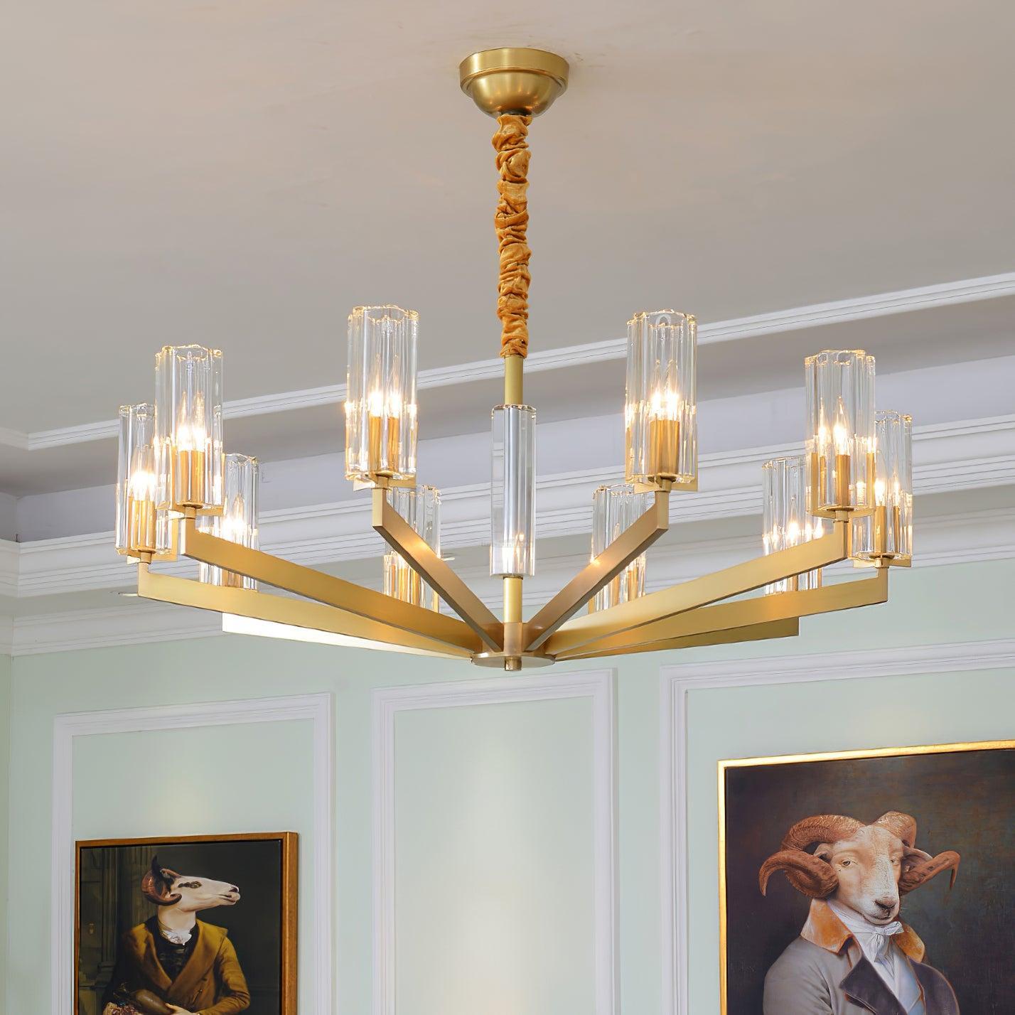 Kayla Brass Chandelier with 6/8/10/15 heads