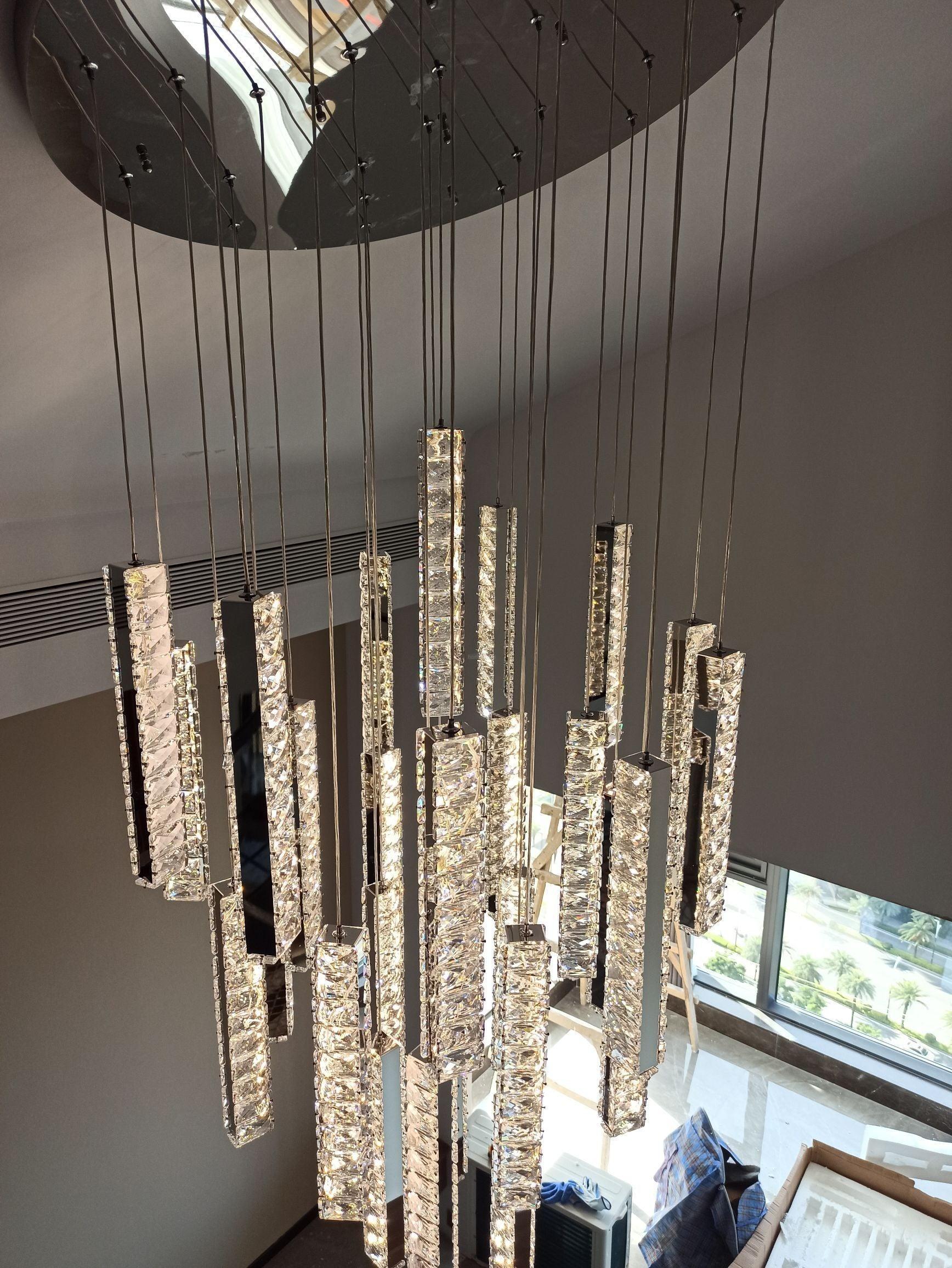 Villa Forci Chandelier with 12/15/18/21/24 heads-Sylvia Space