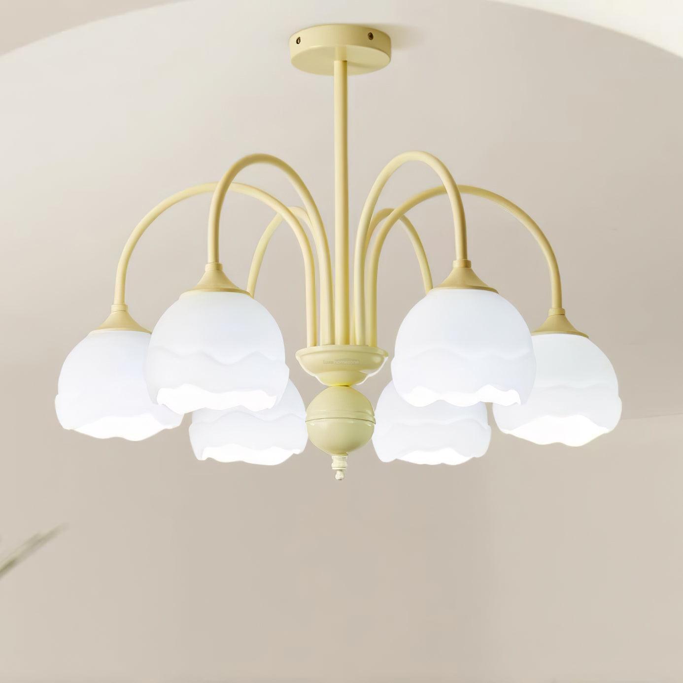 Creamy Chandelier with 5/6/8 heads-Sylvia Space