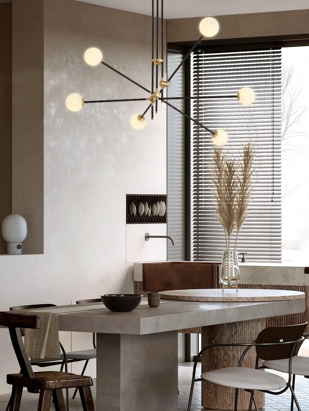 SI Chandelier with 2//3/4/6/9/12 heads-Sylvia Space