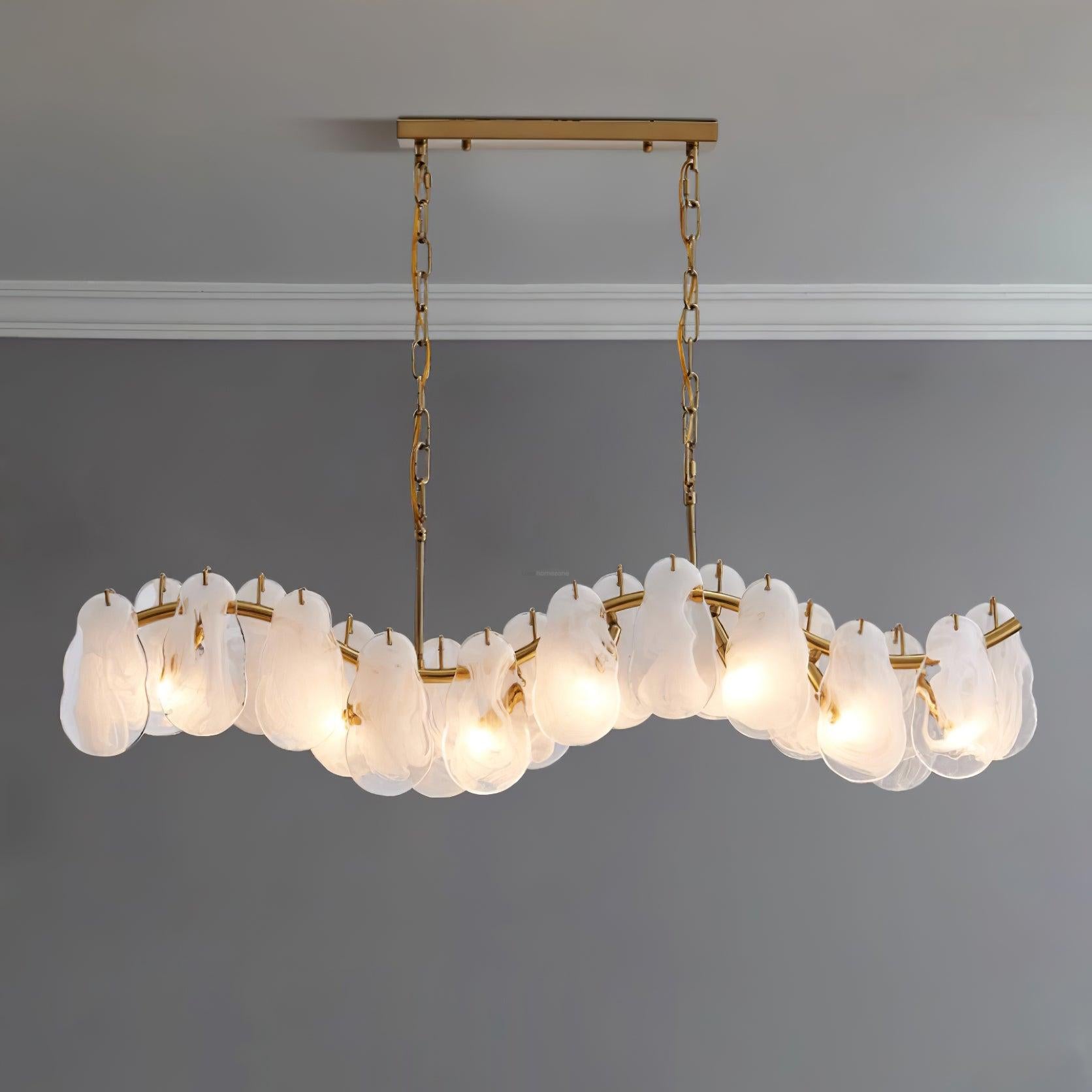 Mahina Cloud Round/Linear Chandelier-Sylvia Space