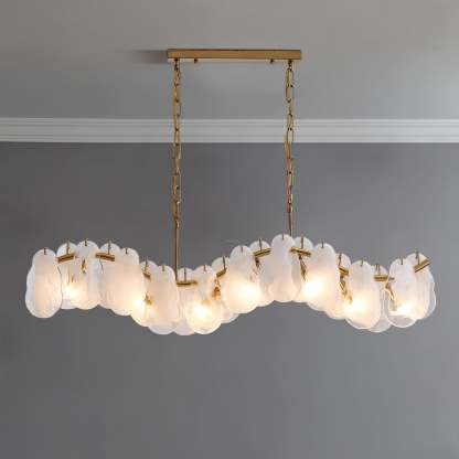 Mahina Cloud Round/Linear Chandelier-Sylvia Space