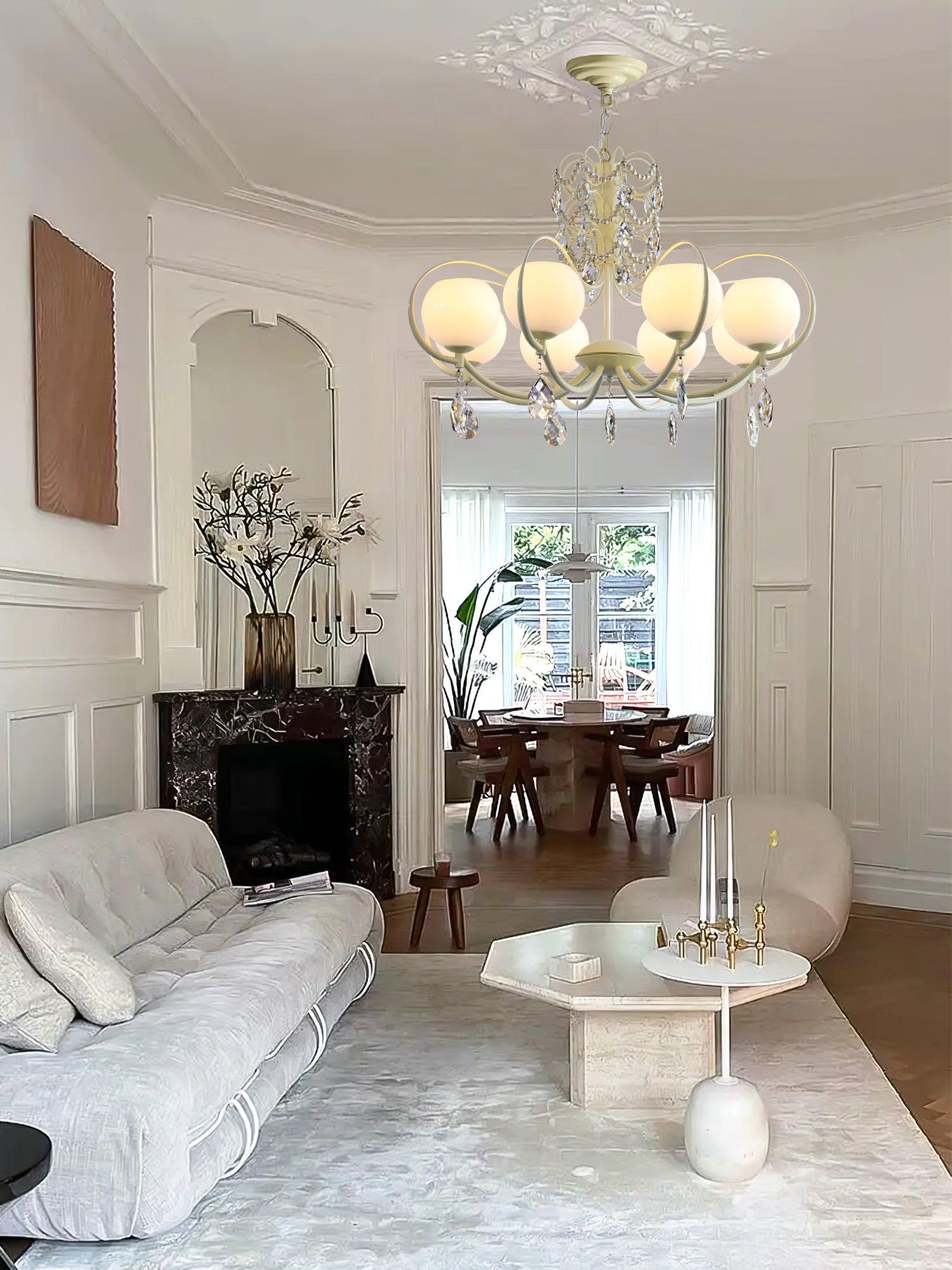 Doria Crystal Chandelier with 6/8/10 heads-Sylvia Space