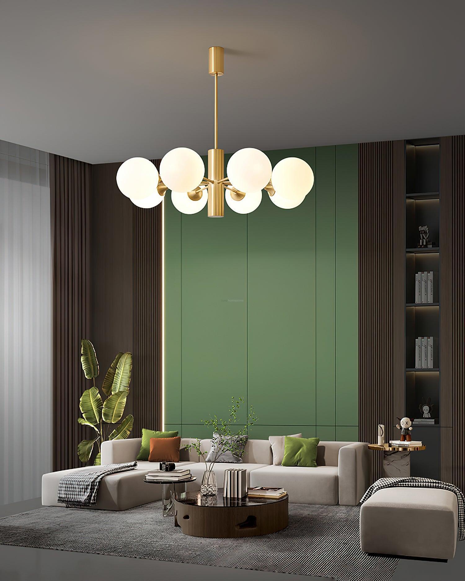 Stella Brass Chandelier with 3/6/8 heads