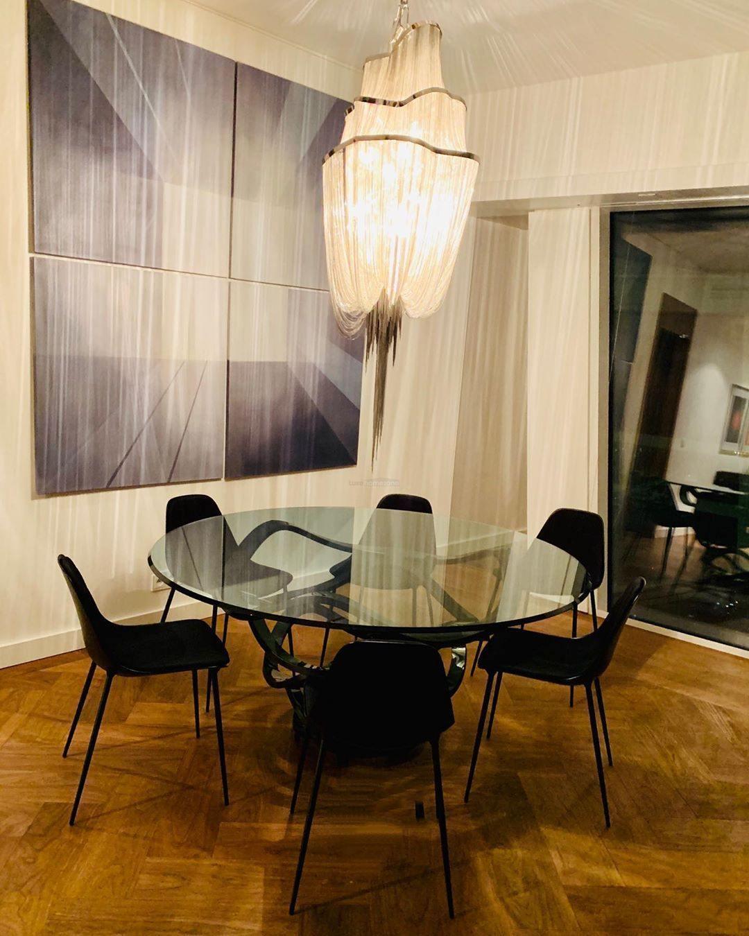 Shimmering Chandelier with Chains-Sylvia Space