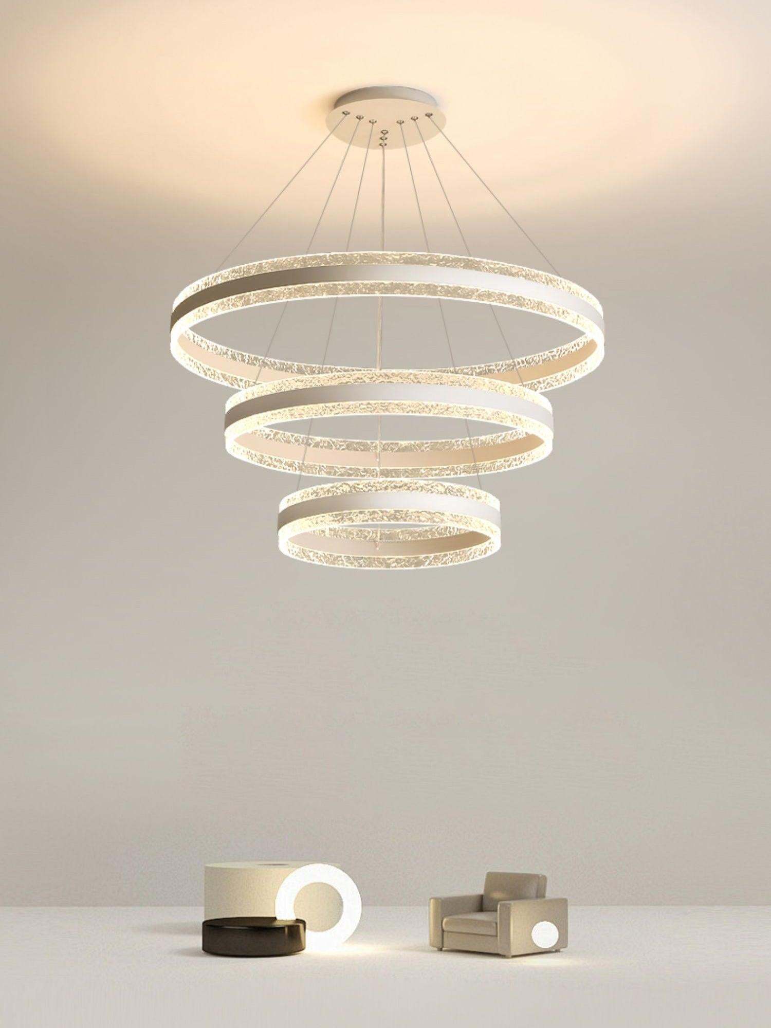 Modern Circle Chandelier-Sylvia Space