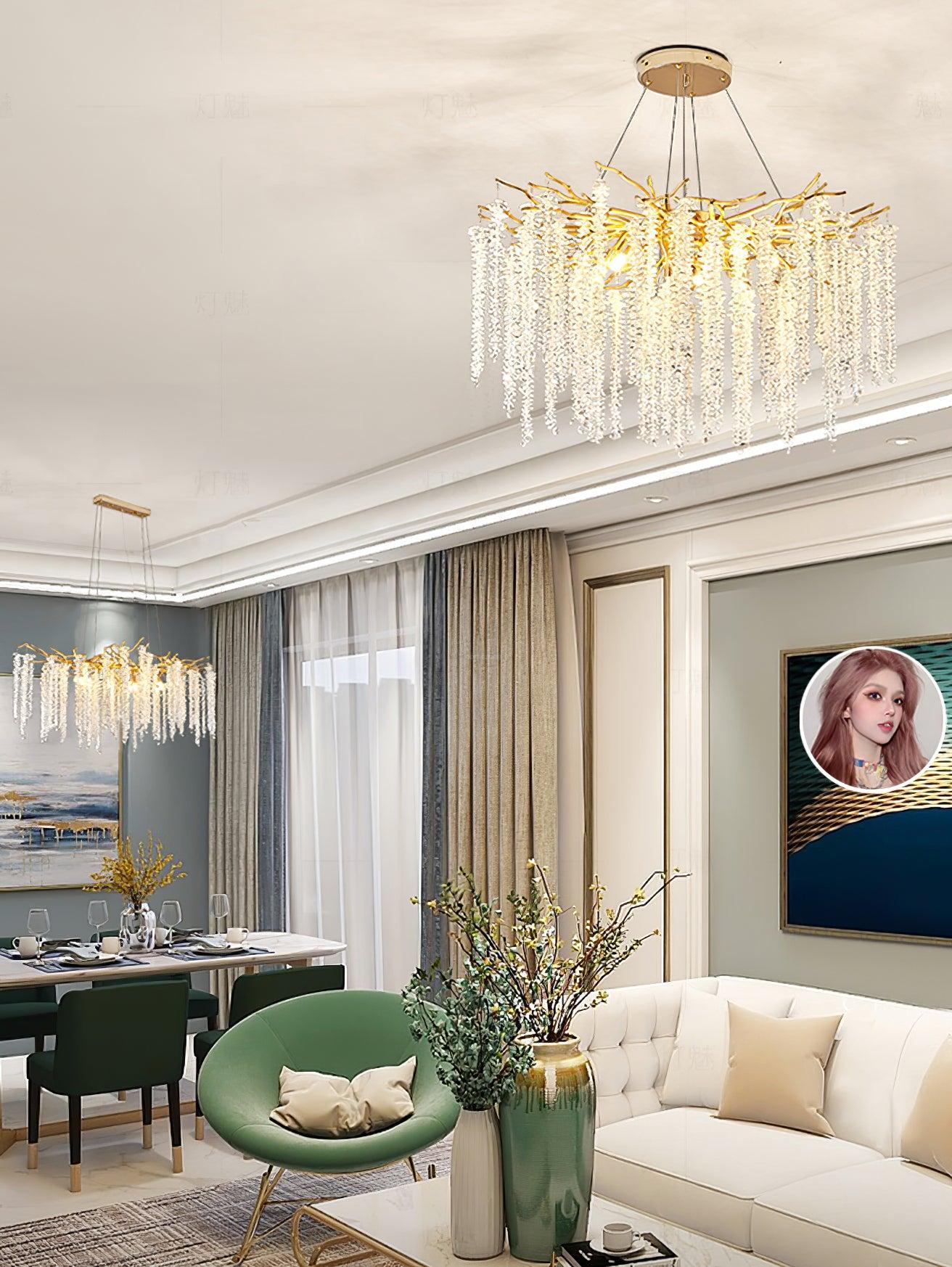 Albero Crystal Chandelier with 8/10/14 heads-Sylvia Space